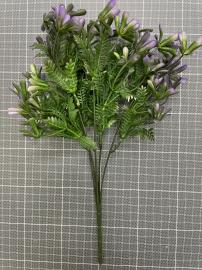 Dirbtinė gėlės šakelė, ilgis 35cm (violetinė)