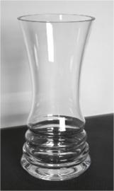 Stiklinė šlifuota vaza 25cm D-12cm