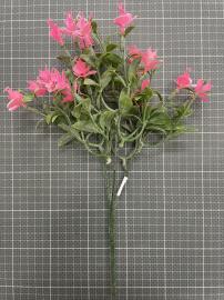 Dirbtinė gėlės šakelė, ilgis 32 cm (rožinė)