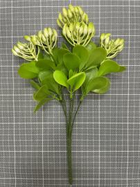 Dirbtinė gėlės šakelė, ilgis 29cm (žalia)