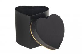 Širdelės formos dėžutė (juoda)