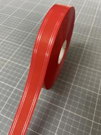 Plastikinė juosta 2cm/100m (raudona su raudonais apvadais)