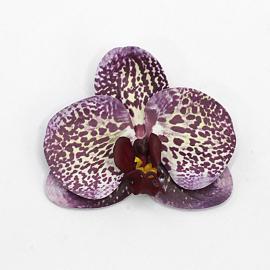 Orchidėjos žiedai lateksiniai (24 vnt. x 0.45€)(8 x 9 cm)(violetiniai)