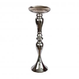 Metalinė žvakidė, aukštis 47cm (sidabrinė)
