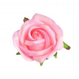 Dirbtinių rožių žiedų komplektas (Rožinė, 5x4cm) (24vnt. x 0.35€)
