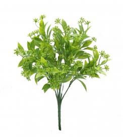 Dirbtinė gėlės šakelė, ilgis 32 cm (žalia)