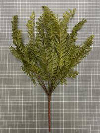 Dirbtinė lapų šakelė, ilgis 45cm (t. žalia)