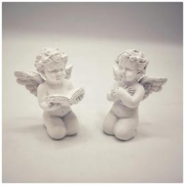 Keramikiniai du angeliukai (4x3x5,5cm)