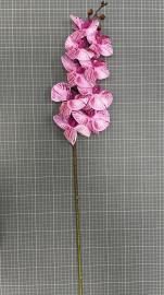 Orchidėjos šaka su 9 žiedais, ilgis 100cm (šv. rožinė-violetinė)