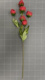 Dirbtinė gėlės šaka, ilgis 60cm (raudona)