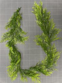 Dirbtinė vijoklių šaka, ilgis 130 cm (žalia - šv. žalia)