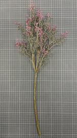 Dirbtinė gėlės šaka, ilgis 60 cm (rožinė)
