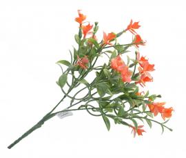 Dirbtinė gėlės šakelė, ilgis 32 cm (oranžinė)