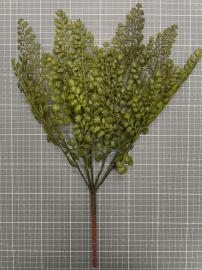 Dirbtinė lapų šakelė, ilgis 45cm (t. žalia)