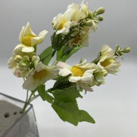 Dirbtinė gėlės puokštė, ilgis 30cm (kreminė)
