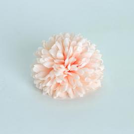 Dirbtinių chrizantemos žiedų komplektas (12vnt. x 0.35€) [šviesiai rožinė, 7x3,5cm]