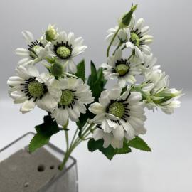 Dirbtinė gėlės puokštė, ilgis 32cm (balta)