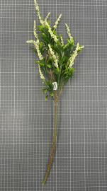 Dirbtinė gėlės šaka, ilgis 63 cm (balta)