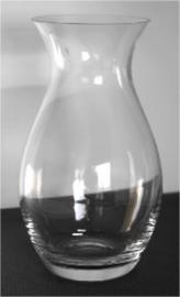 Stiklinė šlifuota vaza 30cm D-17cm