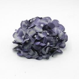 Dirbtinių hortenzijos žiedų komplektas, 12 cm skersmuo (12 vnt. x 1.10€) (violetinis)