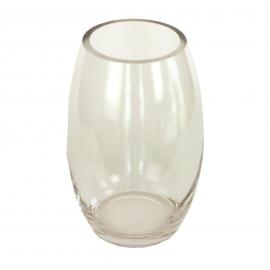 Stiklinė apvali siaurėjanti vaza, aukštis 19cm