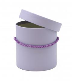 Cilindrinė dėžutė su rankenėle (violetinė)