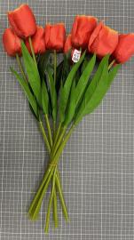 Dirbtinė tulpė, ilgis 48cm (raudona)