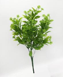 Dirbtinė gėlės šakelė, ilgis 33 cm (žalia)