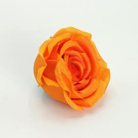 Dirbtinių rožės žiedų komplektas (12vnt. x 0.35€) [oranžinė 5,5x4cm]