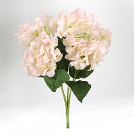 Hortenzijų puokštė iš 5 šakelių, ilgis 45cm (rožinė, kreminė)