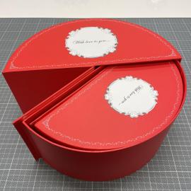Susisukanti dėžutė, 2 dalių (raudona)