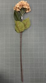 Dirbtinė hortenzijos šaka, ilgis 76cm (šv. oranžinė)