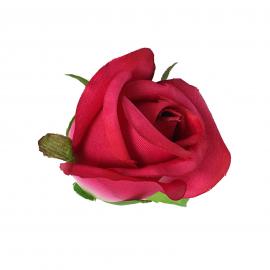 Dirbtinių rožių žiedų komplektas (Sodri rožinė, 5x4cm) (24vnt. x 0.35€)