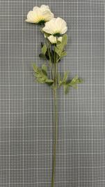 Dirbtinė gėlės šaka, ilgis 64cm (šv. geltona)