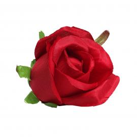 Dirbtinių rožių žiedų komplektas (Raudona, 5x4cm) (24vnt. x 0.35€)