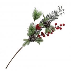 Kalėdinė puokštės šaka - 53 cm