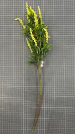 Dirbtinė gėlės šaka, ilgis 63 cm (geltona)