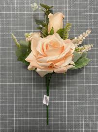 2 rožių puokštė 35 cm (šv. oranžinė)