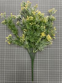 Dirbtinė gėlės šakelė, ilgis 35cm (geltona)