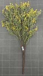Dirbtinė gėlės šakelė, ilgis 51 cm (geltona)
