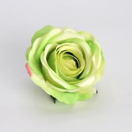 Dirbtinių rožės žiedų komplektas (12vnt. x 0.50€) [žalsva, 8x6,5cm]