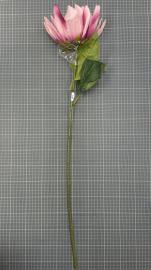 Dirbtinė gėlės šaka, ilgis 80cm (violetinė-šv. rožinė)