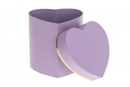 Širdelės formos dėžutė (violetinė)