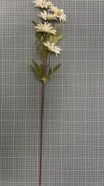 Dirbtinė gėlės šaka, ilgis 75cm (kreminė)