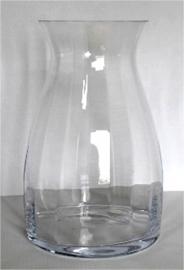 Stiklinė šlifuota vaza optinė 38cm D-25cm