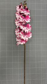 Orchidėjos šaka su 9 žiedais, ilgis 100cm (rožinė-balta)
