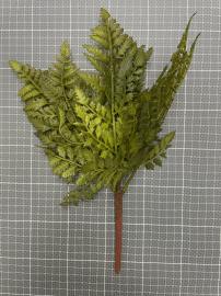 Dirbtinė lapų šakelė, ilgis 34cm (t. žalia)