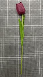 Dirbtinė tulpė, ilgis 32cm (violetinė)