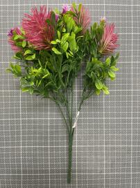 Dirbtinė gėlės šakelė, ilgis 29 cm (rožinė)