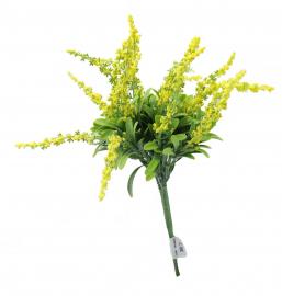 Dirbtinė gėlės šakelė, ilgis 31 cm (geltona)